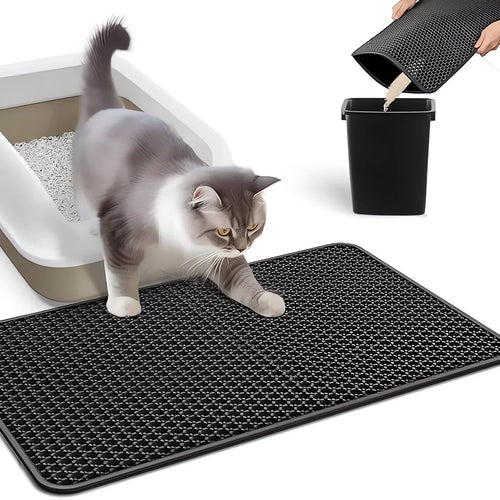 Pawlence™ CleanStep Double-Layer Litter Mat